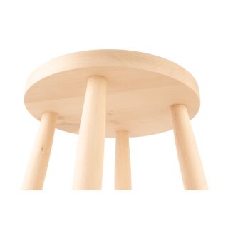 Stool made of beech wood round 50cm high Cuisine Romefort