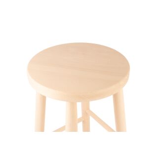 Stool made of beech wood round 50cm high Cuisine Romefort